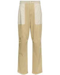 MM6 by Maison Margiela - Paneled-Design Workwear Cotton Trousers - Lyst