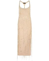 DSquared² - Crystal-Embellishment Maxi Dress - Lyst