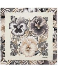 Ferragamo - Brezza Print Silk Scarf - Lyst