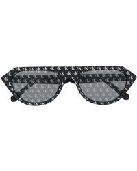 Calvin Klein Geometrische Sonnenbrille - Schwarz