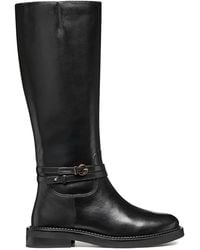 Geox - 35Mm Serilda Buckled Knee-High Boots - Lyst