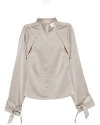 Nanushka - Detachable-Bolero Tie-Detail Top - Lyst