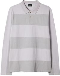Paul Smith - Striped Long-Sleeve Polo Shirt - Lyst
