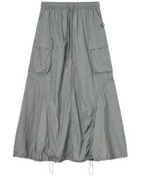 Mini Cream - Jupe Longue Cargo À Lien De Resserrage - Lyst