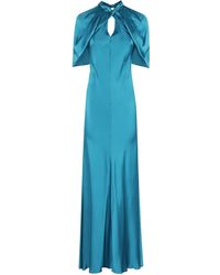 Alberta Ferretti - Satijnen Maxi-Jurk - Lyst