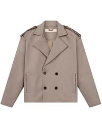 ROUGH - Cropped Jack Met Dubbele Rij Knopen - Lyst