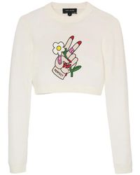 Marc Jacobs - Tattoo-Embroidered Jumper - Lyst