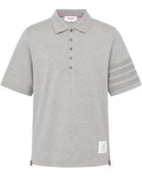 Thom Browne - Jersey Ottoman 4-Bar Polo - Lyst