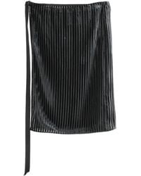 Ann Demeulemeester - Pleated Wrap-Style Shorts - Lyst
