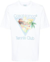Casablancabrand - Afro Cubism Tennis Club T-Shirt - Lyst