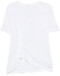 Calvin Klein - Twist-Detail T-Shirt - Lyst