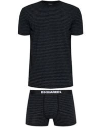 DSquared² - Pyjama Mit Logo-Print - Lyst