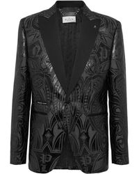 Philipp Plein - Gothic Plein-Jacquard Blazer - Lyst