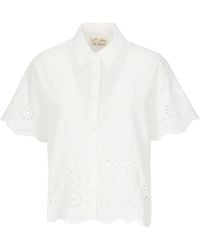 MC2 Saint Barth - Clementine Embroidered Cotton Shirt - Lyst