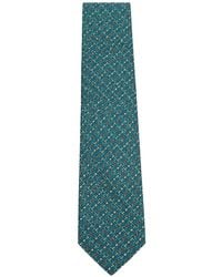 Tombolini - Geometric-Print Silk Tie - Lyst