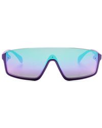Polo Ralph Lauren - Mirrored-lenses Shield-frame Sunglasses - Lyst