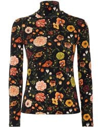 La DoubleJ - Top Mit Blumen-Print - Lyst