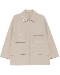 AURALEE - Flap-Pocket Coat - Lyst