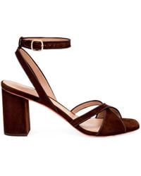 Santoni - Attina Block-Heel Sandals - Lyst