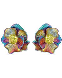 Anabela Chan - 18kt Yellow Gold Vermeil Rainbow Bloom Quartz Earrings - Lyst