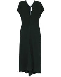 Victoria Beckham - V-Neck Dress - Lyst