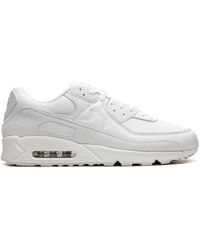 Nike - Air Max 90 "triple White" Sneakers - Lyst