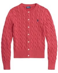 Polo Ralph Lauren - Cable-Knit Long-Sleeve Cardigan - Lyst
