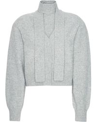 ROTATE BIRGER CHRISTENSEN - Knit Scarf Cardigan - Lyst