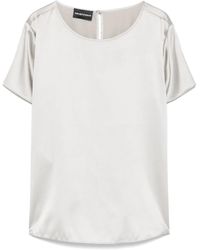Emporio Armani - Silk Top - Lyst