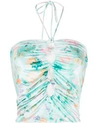 Siedres - Top T Day a fiori con cut-out - Lyst