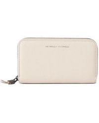 Brunello Cucinelli - Grained Zip Wallet - Lyst