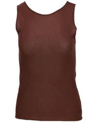 Isaia - Fine-Knit Sleeveless Top - Lyst