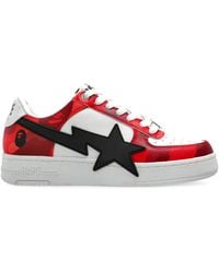 A Bathing Ape - Star-embellishment sneakers - Lyst