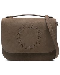 Stella McCartney - Logo-Perforated Cross Body Bag - Lyst