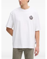 Just Cavalli - Logo-Embroidered T-Shirt - Lyst