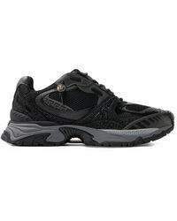 Versace - Icaro Embellished Mesh & Leather Sneakers - Lyst