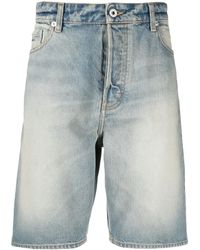 KENZO - Knielange Jeans-Shorts - Lyst