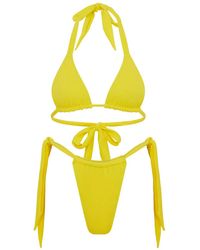 Let's Swim - Triangle-Cup Bikini Top - Lyst