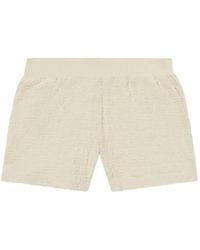 Off-White c/o Virgil Abloh - Logo-Jacquard Terry Mini Shorts - Lyst
