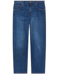 PT Torino - Tina Faded-Effect Jeans - Lyst