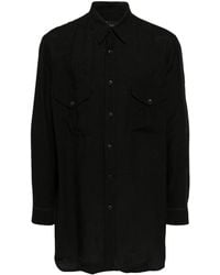 Y's Yohji Yamamoto - Long-sleeve Flax Shirt - Lyst