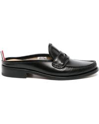 Thom Browne - Calf Leather Sole Pleated Penny Loafers - Lyst