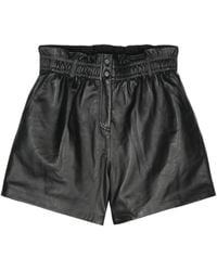 Ba&sh - Aglae Leather Shorts - Lyst