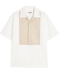 Jil Sander - Cotton Blend Poplin Shirt - Lyst