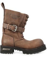 Balenciaga - Venom Lace-Up Boots - Lyst