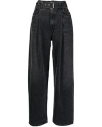 Agolde - High-Waisted Wide-Leg Jeans - Lyst