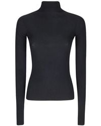 Sportmax - Ribbed-Knit Roll-Neck Sweater - Lyst