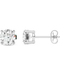 Diamond Essentials - Laboratory-Grown Diamond Solitaire Earrings - Lyst