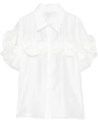 Paperlace - Floral-Appliqué Short-Sleeve Shirt - Lyst