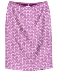 Gucci - Horsebit-Print Midi Skirt - Lyst